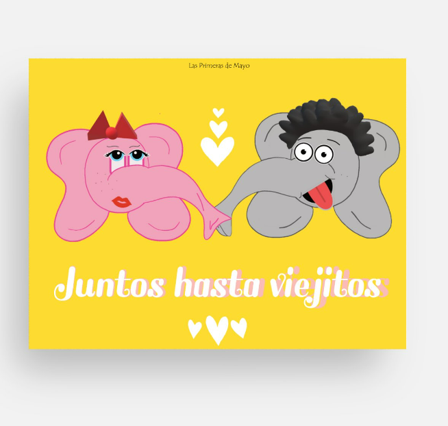 Juntos hasta viejitos - Postal